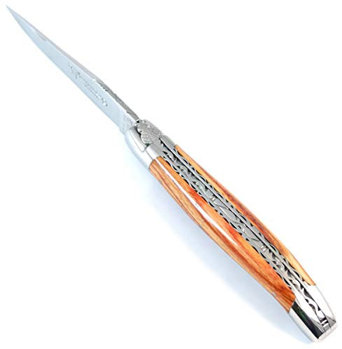 LAGUIOLE en Aubrac Taschenmesser Rosenholz Doppelplatinen 12C27 Stahl