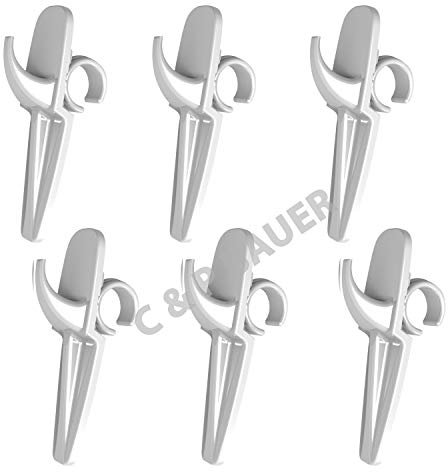 Einfach Genial! - Handtuchhalter universaler Handtuchhaken für Bad Heizkörper weiß – Hakenclip der originale Rundheizkörper-Haken für das Bad im 6er Set - Made in Germany