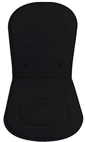 Kinderwagen-Kisseneinlage für Kinderwagen, Autositzmatte, Universalbezug, atmungsaktiv, weich (schwarz)