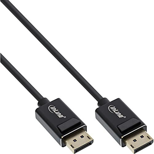 InLine® DisplayPort 2.0 Cable, 8K4K UHBR, Black, Gold-Plated Contacts, 2 m