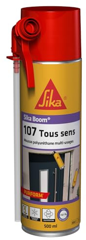 SIKA - Boom-107 Polyurethan-Schaum, vielseitig einsetzbar, weiß, Isolierung, Abdichtung und Füllung, 20 l, 500 ml