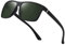 suoso Polarisiert Sonnenbrille Herren Damen Unisex Schwarz Retro Ultraleicht Rahmen UV400 Shutz Sonnenbrillen Polarisierte Klassische Brille für Fahren Geschäftsreise Reise Dunkelgrün