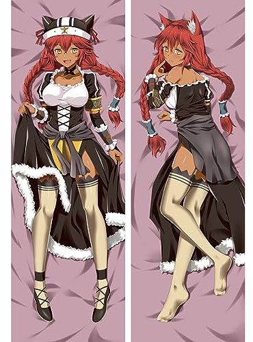 RuiHao Anime Kissenbezug Manga Kissenhülle Für Overlord,Anime Pillowcase Digitaler Doppelseitiger Druck Kissenbezug,Seitenschläferkissen Bezug,Bedding Umarmungskissen Bezu,Shortplush-180 x 60 cm