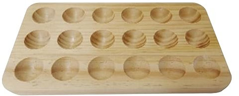 Gralara Huevera de Madera de Gran Capacidad, Hueveras para El