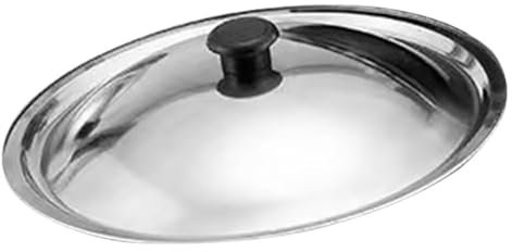 TOPBATHY Wok Lid Stainless Steel Wok Cover Universal Pans Pots Lid Cover Cheese Melting Dome Replacement for Griddle Pots Pans Skillets Cookware 30cm