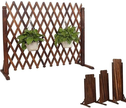 PLJKIHED Holzgitter Dekoration Leitplanke Garten Sichtschutz Gitter Dekoration Teleskop Balkon Garten Haustier Zaun Stabilize