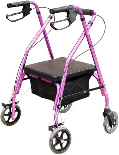Multifunktionsköpsvagnar köksförvaring verktygsvagnar äldre shoppingvagnar fyrhjuliga rullator med säte med broms assistansvagnar p