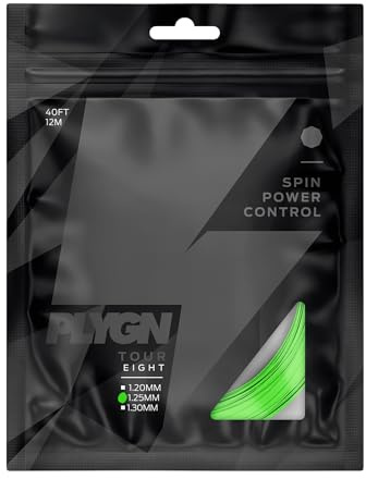 PLYGN Tennissaite Tour Eight/Spin & Offensive/Co-Polyester/Octagonal