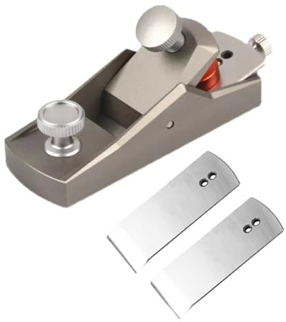 Malloy Flachhobel für die Holzbearbeitung, Mini-Hobel für Europäische Ornamente, Handhobel Aus Aluminiumlegierung, Unterkante, Holzbesäumhobel