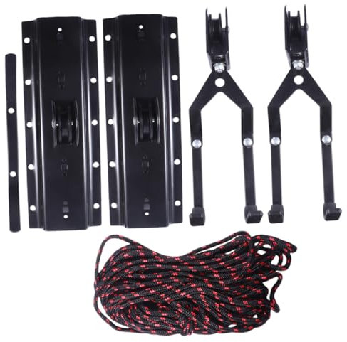 TOYANDONA 2 Sets Bike Hoist Lift Ceiling Storage Rack for Mountain Bike Hanging Rack Ceiling Hook for Storage