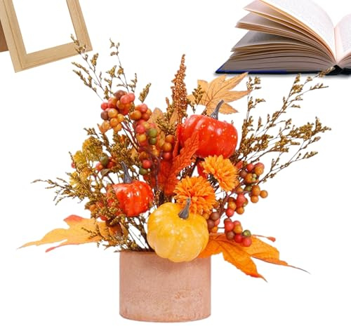Genérico Decoración De Estantes De Otoño,Decoración Otoñal con Calabazas para Centros De Mesa - Acción De Gracias para Hogar Dormitorio Escuela Exterior