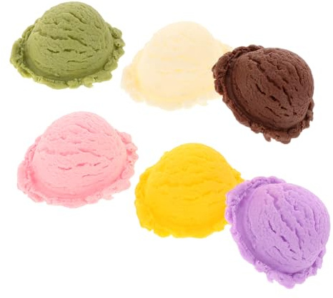 Gatuida Présentoir De Crème Glacée Artificielle Boules De Crème Glacée Plastique Accessoire De Faux Aliment pour Maison Mise Scène