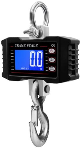 Grúas De Báscula Digital 1000kg Capacidad Para Objetos Pesados ​​pantalla LCD Retroiluminación Gancho Industrial Báscula Gancho Para Equipaje