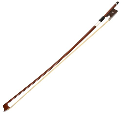Mikikit Praktischer Geigenbogen 1/4 für Anfänger mit Pferdehaar Ausbalanciert und Angenehmes Spielgefühl Zubehör für Violineninstrumente