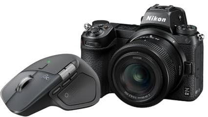 Bundle Nikon Z6II (Kit) Fotocamera Mirrorless Full Frame (Sensore FX 24.5 MP, 4K, Obiettivo 24-50mm S) + Logitech MX Master 4 Mouse Wireless con Scorrimento MagSpeed e Feedback Tattile, Grafite/Nero
