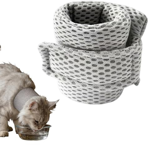 Hundhalsband, bekvämt, mjukt, justerbart, tvättbart nät – Elizabethan-halsband för hundar – för husdjur, valpar, kattungar, små raser, huvud, hals,