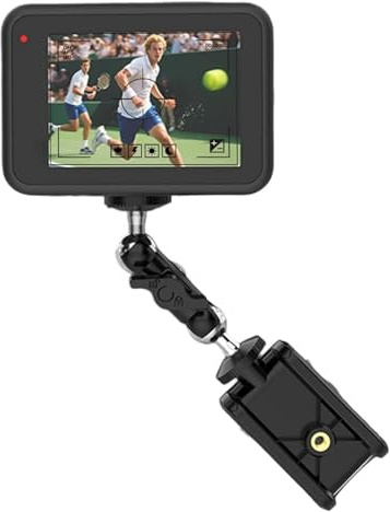 Handy-Zaunhalterung – Metallzaun-Clip, faltbare Halterungsklemme, Baseball-Softball-Tennis-Kamera-Clip für Action-Kameras, Aufnahmen, Live-Sport, Streaming, Video-Training, Sitzung