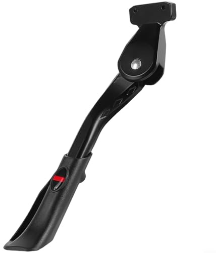 Fauhapyway Ständer aus Aluminiumlegierung, kompatibel mit OUXI V8, verstellbare Länge, Seitenständer mit faltbarem Design und rutschfester Unterseite für 50,8-73,7 cm Fahrräder