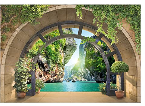 Forwall Vlies Fototapete, Aussicht, 208x146cm | Fototapeten - Tapeten - für Wohnzimmer Schlafzimmer - Vliestapete Wandtapete Tapete 3D Effekt- inkl. Kleister