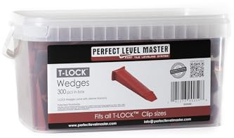 Perfect Level Master 300pcs T-Lock Tile Leveling System Wedges Kit