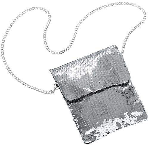 dressforfun Glitzer Pailletten Damen Handtasche, Taschen im Clutch Format, Handtasche Damen klein, als Party Zubehör, Dirndltasche Oktoberfest Accessoires, Abendkleid oder Halloween Kostüm