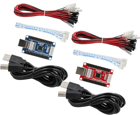 SJ@JX Arcade Game USB Encoder Board - Zero Delay Gamepad Controller Pulsanti Joystick - Compatibile con Nintendo Switch, PC, PS3, Raspberry Pi