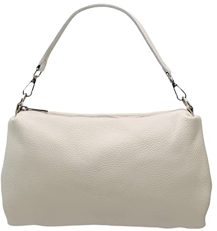 SH Leder Echtleder Umhängetasche mittelgroße schultertasche Abendtasche Clutch Crossbody Bag Messenger Handtasche mit Reißverschluss 33x20cm Lovelin G393