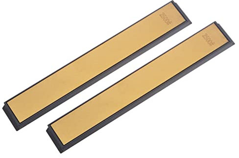 sourcing map Diamond Sharpening Stone, 6 x 0.8 (150mm x 20mm) 2500 Grits Titanium Coated Whetstone Sharpener Grinding Plate Hand Tool 2pcs