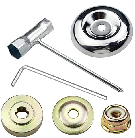 wocpvm 6 Stück ersatzteile für Motorsense Getriebe Strimmer Teile Universal | Metall Freischneider Zubehör für Rasenmäher Trimmer Freischneider
