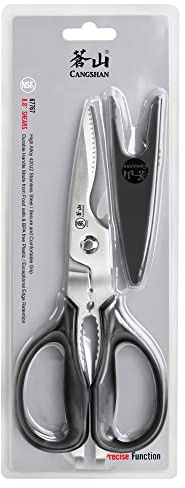 Cangshan 503343 9-inch Heavy-Duty Come-Apart Kitchen Shears with Guard