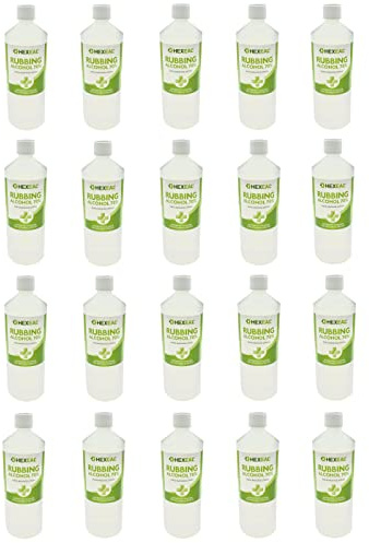 Hexeal 70% Rubbing Alcohol 20L - Cleaning Fluid & Disinfectant | 20 x 1L - Removes Grime from Phones and Electronics, Powerful Degreaser and Cleaning Fluid