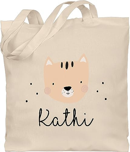 Baumwolltasche - Süße Katze Katzen Hauskatze Katzenmotiv Cat - Unisize - Naturweiß - katzenliebhaber frauen tasche cats katzenmotiven katzenliebhaberin katzenbesitzerin für katzenfreunde
