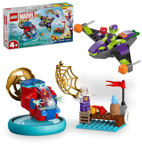 LEGO Marvel Spidey vs. Green Goblin, Super Hero Toy with Green Goblin Figure, Marvel Toy for Young Super Hero Fans, Spider-Man Toy for 4-6 Year Old Kids, 10793