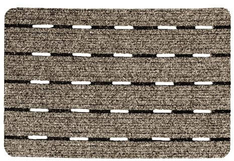 Rutschfeste Fußmatte außen - Beige 40x60 cm (Rechteckig) - Wassdurchlässig | Garten Fussmatte aussen Schmutzfangmatte strapazierfähig Türmatte Eingangsbereich Fußabtreter outdoor Terasse pflegeleicht