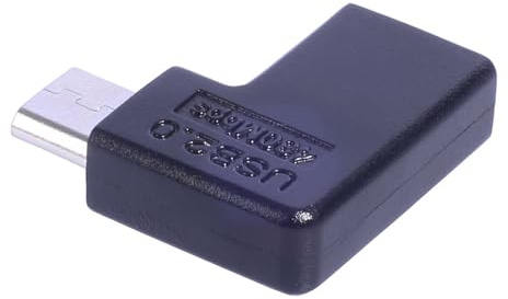 Pnuokn Adaptateur coudé Micro USB vers USB C Type C 90 degrés Micro USB vers Type C Convertisseur Connecteurs Adaptateur Micro USB coudé