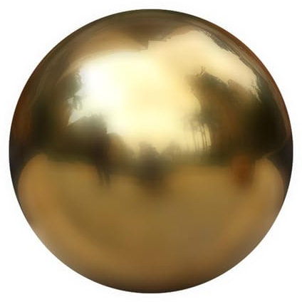 Hohlkugel aus Edelstahl - nahtlose Hohlkugeln, Kugel mit Spiegelflächen | Titan Gold hohle polierte glänzende Kugel, Haus und Garten Dekokugel für den Außenbereich, goldfarben