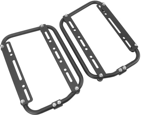 Bastidores de Soporte para Alforjas de Motocicleta, Bastidores Universales para Alforjas de Motocicleta, Soporte Lateral de Aluminio para Motocicleta,Barra de Soporte para Alforjas