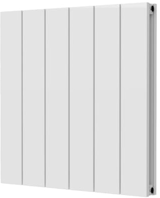 Epsilon 600 x 582 Aluminium Horizontal Double Radiator - White