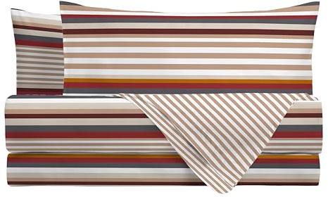 Mahome Completo Copripiumino Matrimoniale Raso di Cotone 100% 300 fili (TC) – Sacco 250x200+40 cm, Sotto con angoli 180x200x30 cm, 2 federe con volant – Made in Italy (Lilla)
