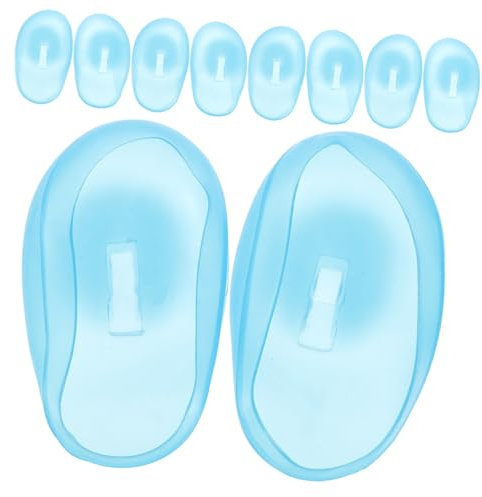 Ipetboom 5pairs Hair Dye Ear Covers Reusable Silicone Earmuffs for Salon Protection and Home Use during Coloring Washing Hair