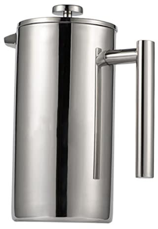 SOLUSTRE Edelstahl Kaffeekanne Mit Filter Hitzebeständige Kaffeepresse Modische Teekessel Für Heiße Und Kalte Getränke Capacity Langlebig Und Praktisch Für Haushalt
