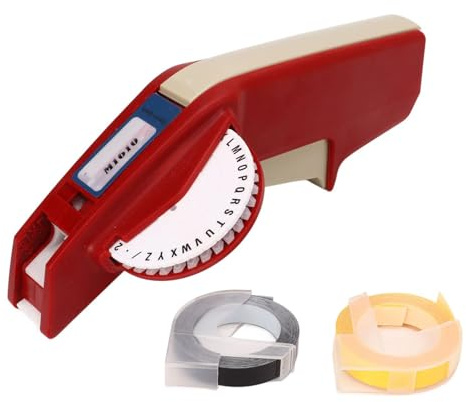 PRECENTATE, Labeling Device Prefewer Portable PREGEDEDEDE PRIDUCTER ARTICATE PRECTIONENESS with 2 Embossing Tapes for 1610 Manual Label Printers (Black)