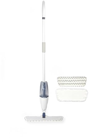 Beldray Deep Clean Spray Mop With Built In Trigger, XL Flat Head | 640 Ml Refillable Water Tank, Swivel Steering For Corners, Includes 2 Machine Washable Microfiber Pads, Reusable