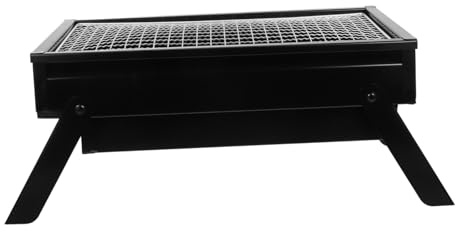 Milisten Parrilla de Portátil para Camping y Picnic Parrilla Inoxidable con Caja de Extraíble para Cocinar al Aire para Personas