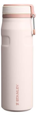 Stanley 1913 IceFlowBottle Twist Flip 0.71L - Rose Quartz | 17 Heures Froid - 4 Jours Glacé - Lavable Au Lave-Vaisselle - Acier Inoxydable Recyclé - Sans BPA - Isolation Sous Vide