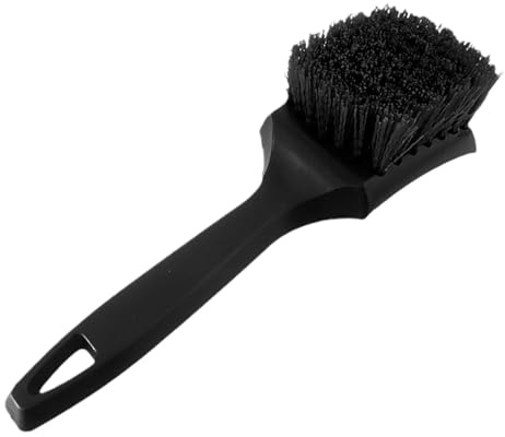 Spazzola per Cerchioni Auto - Pulitore Cerchioni Auto con Manico Antiscivolo,Manico Antiscivolo per Detergenti Esterni,Rimozione Sporco Grasso Macchie Fango per Autovettura Camion SUV