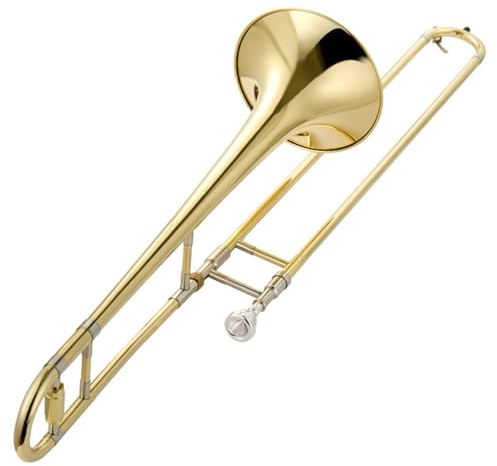 Verstellbare Posaune Alt B Posaune goldlackiertes Musikinstrument