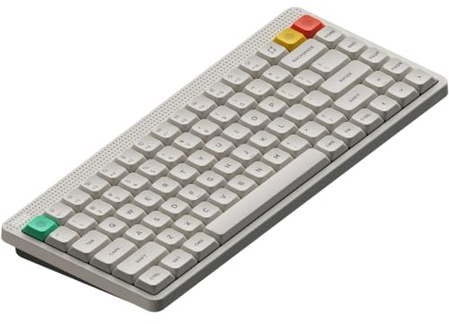 nuphy Node75 Low Profile Wireless Mechanical Keyboard (US Layout) | 75% Hot Swappable Custom Keyboard, 84 Keys Computer Gaming Keyboards, Supports Touch Gestures, Bluetooth/2.4GHz/USB-C