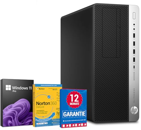 HP EliteDesk 800 G3 PC Computer Intel Core i7-7700@ bis zu 4,2 GHz 8 GB 256 GB SSD mit Windows 11 Pro & GRATIS Bluetooth, WLAN & Antiviren-Software inkl. 12 Monate Garantie (Generalüberholt)