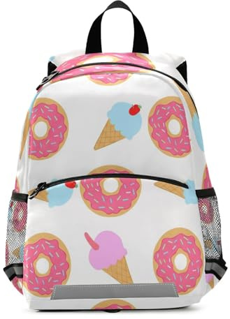 GAIREG Cute Desserts Ice Cream Cones Mini Toddler Backpack for Boys Girls Kids School Backpacks Travel Backpack 3–6 Years, Medium